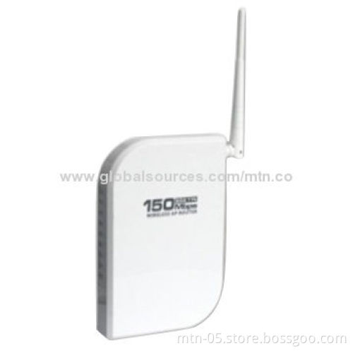 150Mbps 1T1R Wireless Router with Fixed 3dBi Antenna
